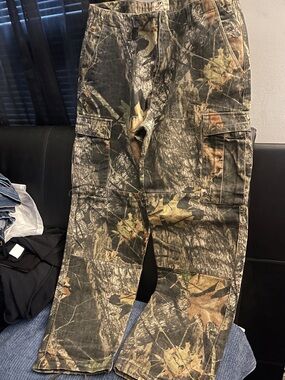Vintage Men’s Mossy Oak Realtree Green & Brown Camouflage Pants Size 36/34 NWOT